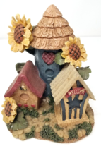 Home Tweet Home Birdhouse Figurine Sunflowers Resin Silo Welcome Home Vi... - £14.34 GBP