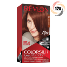 12x Packs Revlon Dark Auburn Permanent Colorsilk Beautiful Color Hair Dy... - £44.53 GBP