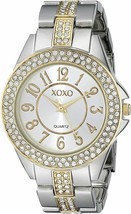 XOXO Women&#39;s XO5462 Rhinestone-Accented Two-Tone Watch - £23.53 GBP