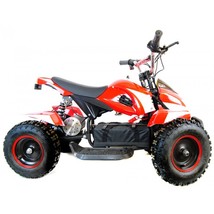 500W ZIPPER ELECTRIC KIDS QUAD BIKE - RED/Blue - $750.00
