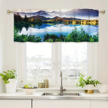 Mountain Peaks Forestry Lake Rod Pocket Window Valance, Modern, 54&quot; x 18&quot; - NEW - £11.59 GBP