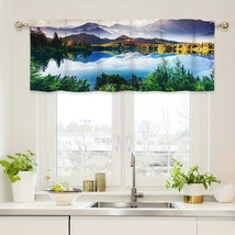 Mountain Peaks Forestry Lake Rod Pocket Window Valance, Modern, 54" x 18" - NEW - $14.74