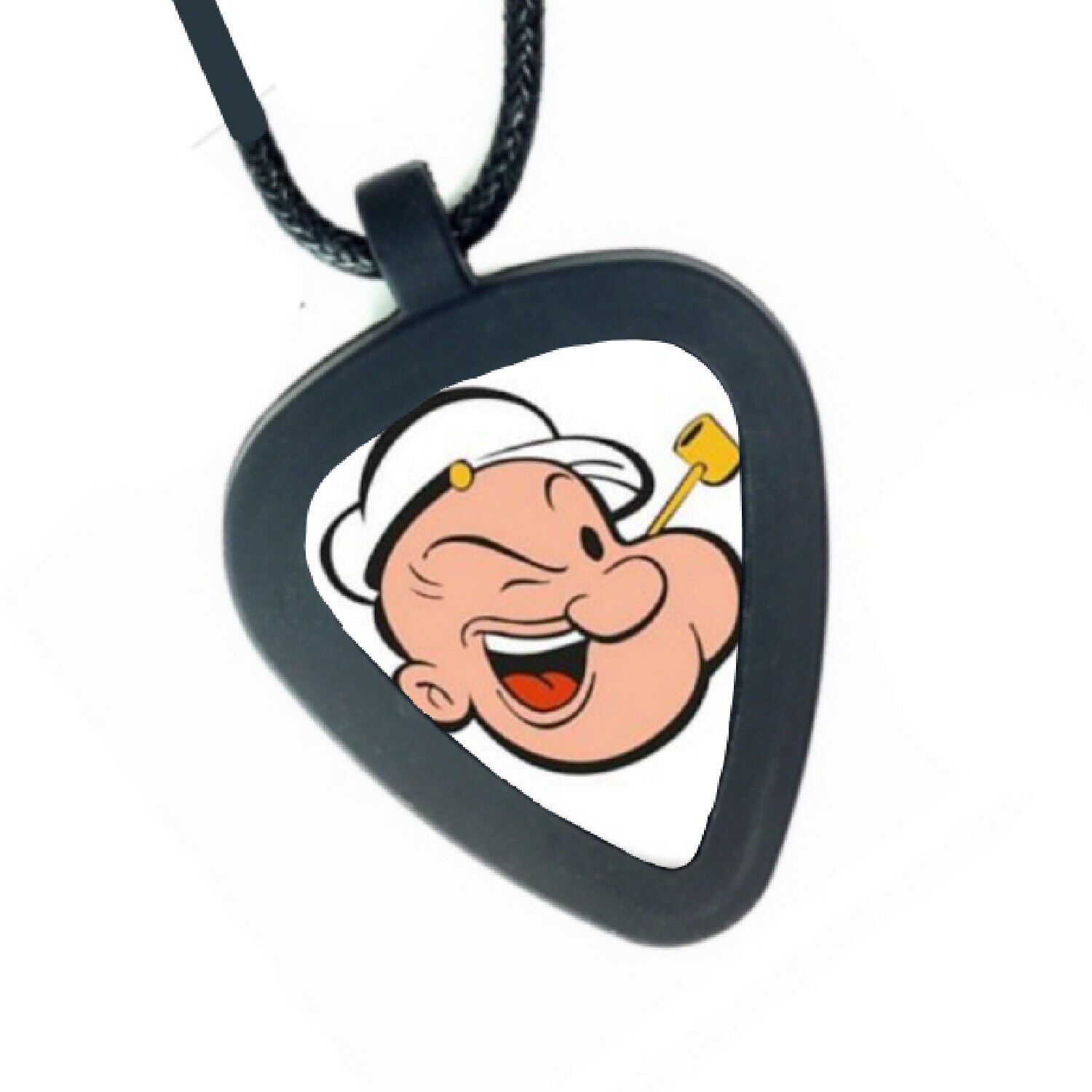 Popeye The Sailor Man Pickbandz Mens or Womens Real Guitar Pick Necklace - $12.47