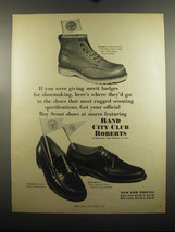 1967 Rand City Club Roberts Boy Scout Shoes Ad - Giving merit Badges - £14.57 GBP