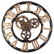 Oversized 3D Gear Design Wall Clock - £40.75 GBP