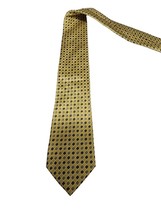 Donald J Trump  Signature Collection Men&#39;s Tie Diamond Shaped Gold Yellow Gray - £14.77 GBP