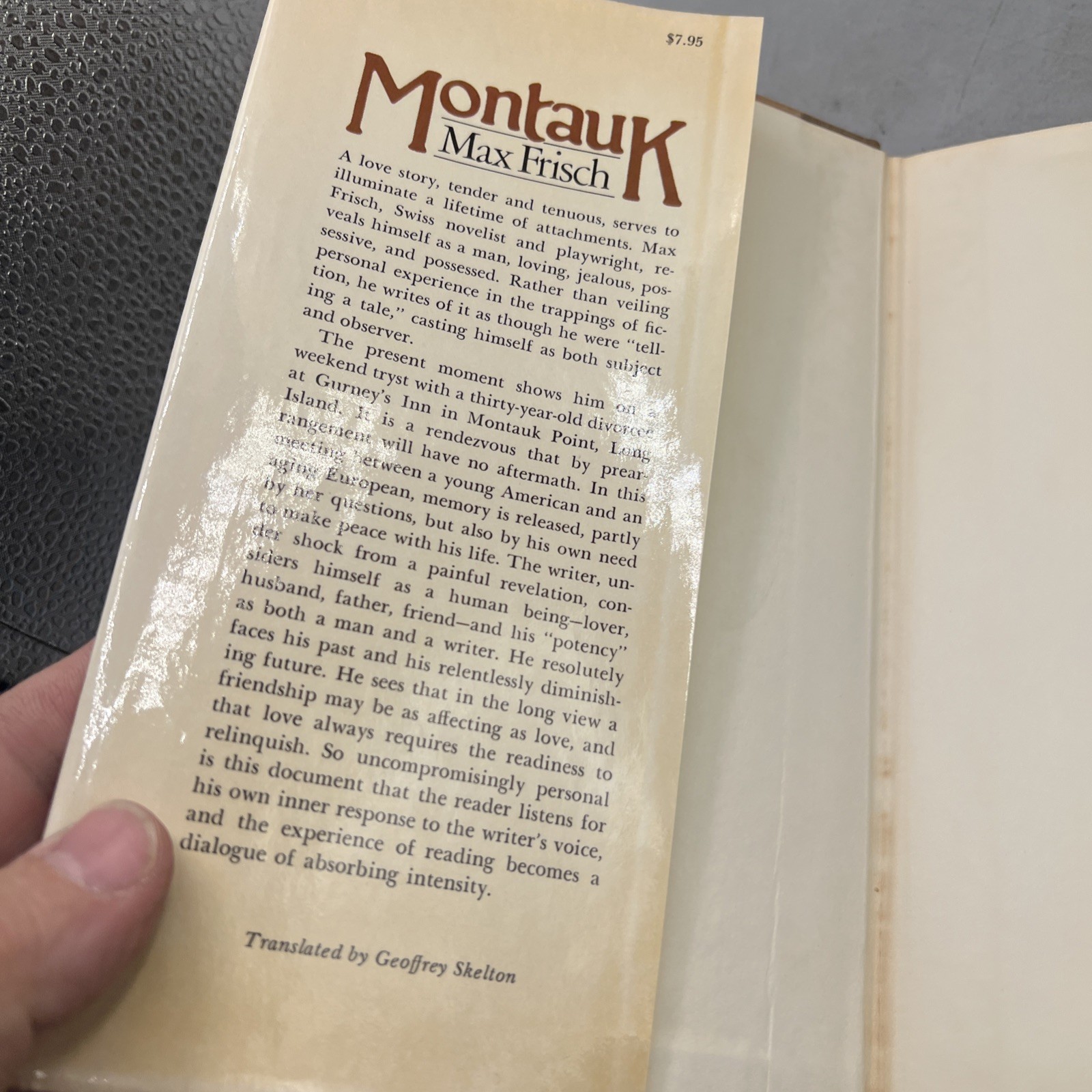 Montauk by Max Frisch (1976) 1st/1st Edition Hardcover Novel Item image 7