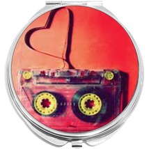 Music Cassette Love Compact with Mirrors - Perfect for your Pocket or Purse - £9.30 GBP
