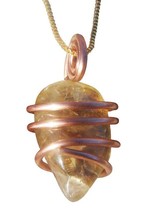 Kundalini African Congo Citrine Lemurian Pendant, Genuine South Africa #320 - €38,86 EUR