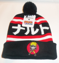 NWT MAD ENGINE NARUTO SHIPPUDEN BLACK KNITTED BEANIE HAT - $25.20