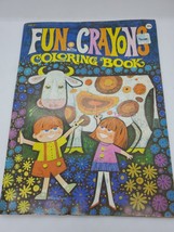 Vintage Childrens Coloring Book &quot;Fun With Crayons&quot; - £14.24 GBP