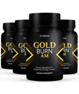 4 Pack Gold Burn AM, assists metabolism and support energy-60 Capsules x4 - $126.71