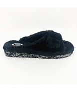 Dr Scholls Staycay OG Black Faux Fur Womens Slippers Open Toe Sandals - $13.65 CAD