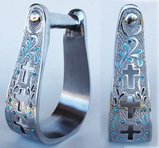 Horse Western Saddle Aluminum Tread Cross 5168 - $39.59