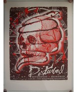 Disturbed Poster Silkscreen Hollywood Palladium January 29 2009 Mint - $315.18 CAD