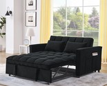 Convertible Loveseat Futon Sofa Couch With Pull-Out Sleeper,Recliner Lou... - $886.99