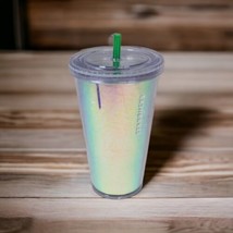 Starbucks 2019 Holiday Cold Cup Foil Iridescent Tumbler Grande 16 oz Uni... - £14.63 GBP