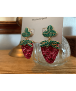 BAUBLEBAR Strawberry Costume Earrings SUGARFIX-NEW Red/Green Ret$13 - £8.27 GBP