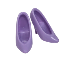 Vintage 1990's Mattel Barbie Pair Light Purple High Heel Heels Shoes Pumps A - $23.75