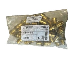 25 Pack Uponor LFP4515050 ProPEX LF Brass Copper Press Adapter 1/2&quot; x 1/... - $118.79