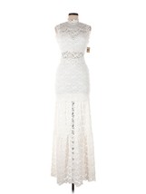 NWT Nightcap Dixie Lace Sheer Cutout Maxi in White Stretch Dress 3 / M $495 - £107.82 GBP