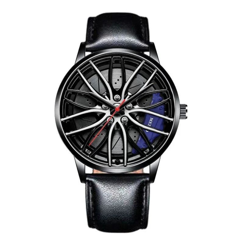  Automatic Electroplated Car Steering Wheel Non-Mechanical Sports Watch #14 - €13,88 EUR