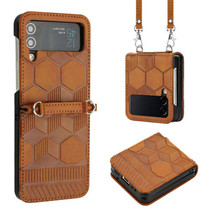 Case Cover For Samsung Z Flip 4 3 5G Leather Flip back hard Case - £62.28 GBP