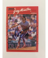 Greg Minton signed baseball card - $25.00