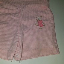 VTG Disney Sears Piglet Romper Baby 18 Months Pooh Collection Pink White Gingham - £27.65 GBP
