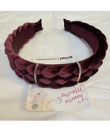 Scunci Braided Wide Headband Tamera Mowry Collection Purple Velour New - $16.48 CAD