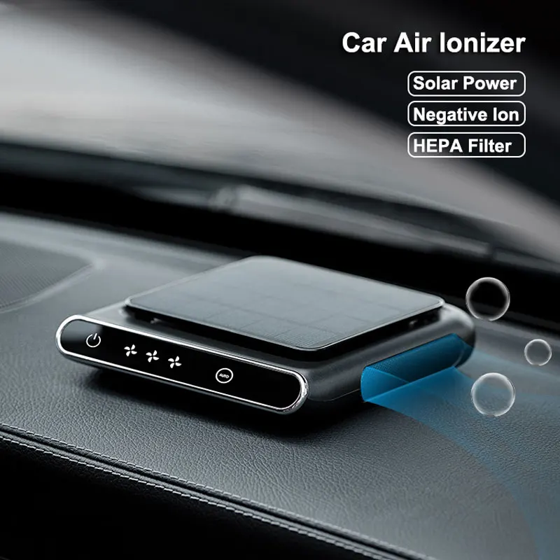 Car  Air Purifier Portable Wireless Air Ionizer Solar  Odor Eliminator Smoke - £19.52 GBP+