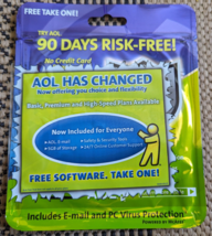 AOL 9.0 Security Edition Disc 90 Days Risk-Free CD Sealed 50 Games NEW +... - $10.84