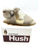 Hush Puppies Abia Chrissie Vl Flat Suede Sandal- Light Taupe, US 5M - £20.31 GBP