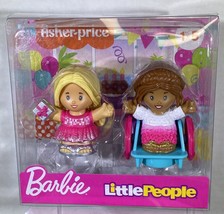 Fisher-Price Little People Barbie Party Figure 2 Pack HGP69 Girl in Whee... - $9.49