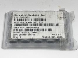 Spraying Systems 064.003.015 Veejet Nozzle 303SS Lot of 10 - $145.00