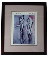 GARY MAURO Matted &amp; Framed SIGNED PRINT Female Forms Listed Santa Fe NM ... - £128.19 GBP