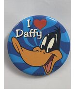 I ❤️ Daffy Duck Vintage 1990’s KIDS! Looney Tunes Safety Pin Back Button... - $7.92