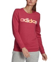 adidas Womens Multi-Color Logo Long Sleeve Top Size X-Small Color Wild Pink - £31.76 GBP