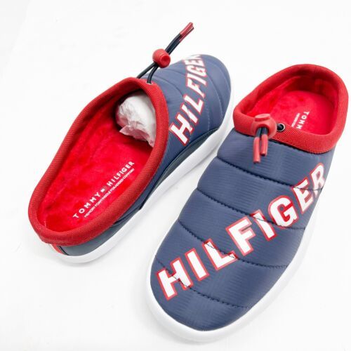 Primary image for TOMMY HILFIGER TELLER MENS BLUE QUILTED SLIP ON SNEAKERS SHOES SIZE 10M