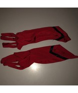 Red Gloves For Halloween Costume Party Dress Up Role Play Theatre One Size - $4.94