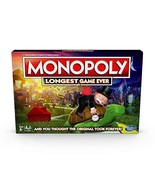 MONOPOLY Longest Game Ever, Classic Gameplay with Extended Play- Ages 8 ... - £44.26 GBP