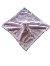 HB Hudson Bay Pink Lovey Security Baby Blanket White Unicorn 14x14 Crib Toy - £11.93 GBP