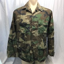 Vintage Camouflage Armée Combat Chaud Météo Veste Taille M Long - $52.77