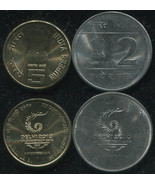 India Coins set #7. 2010 (2 coins. aUnc-Unc) - £3.62 GBP