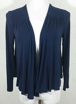 Forever 21 Juniors Cardigan Small Blue Open Shrug Top Long Sleeve Layering - £8.02 GBP