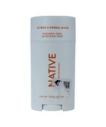 Native Deodorant Citrus &amp; Herbal Musk 2.65 oz Paraben Free Aluminum Free - $269.78 MXN