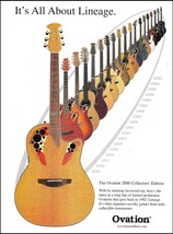 Ovation 2000 Collectors Series guitar ad print Limited Edition since 198... - £3.30 GBP