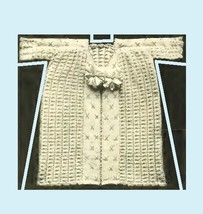 Infant Crocheted Kimono 2. Vintage Crochet Pattern for Baby Sweater PDF Download - £1.99 GBP