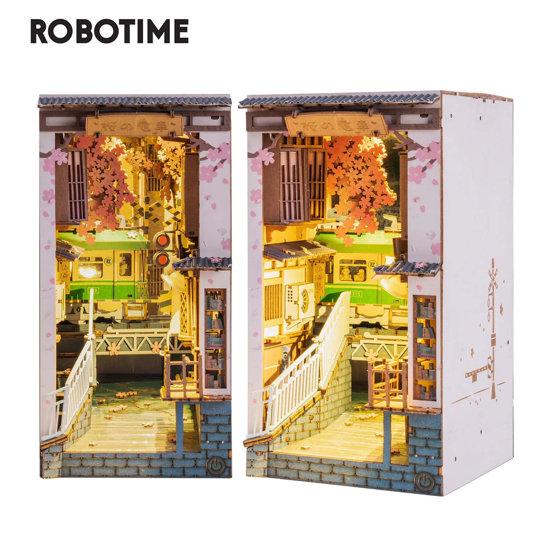 Robotime Rolife Book Nooks Series Stories in Books 4 Kinds DIY Wooden Miniature - £56.54 GBP