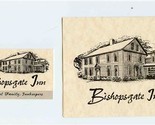 Bishopsgate Inn Brochure &amp; Business Card East Haddam Connecticut  - £14.02 GBP